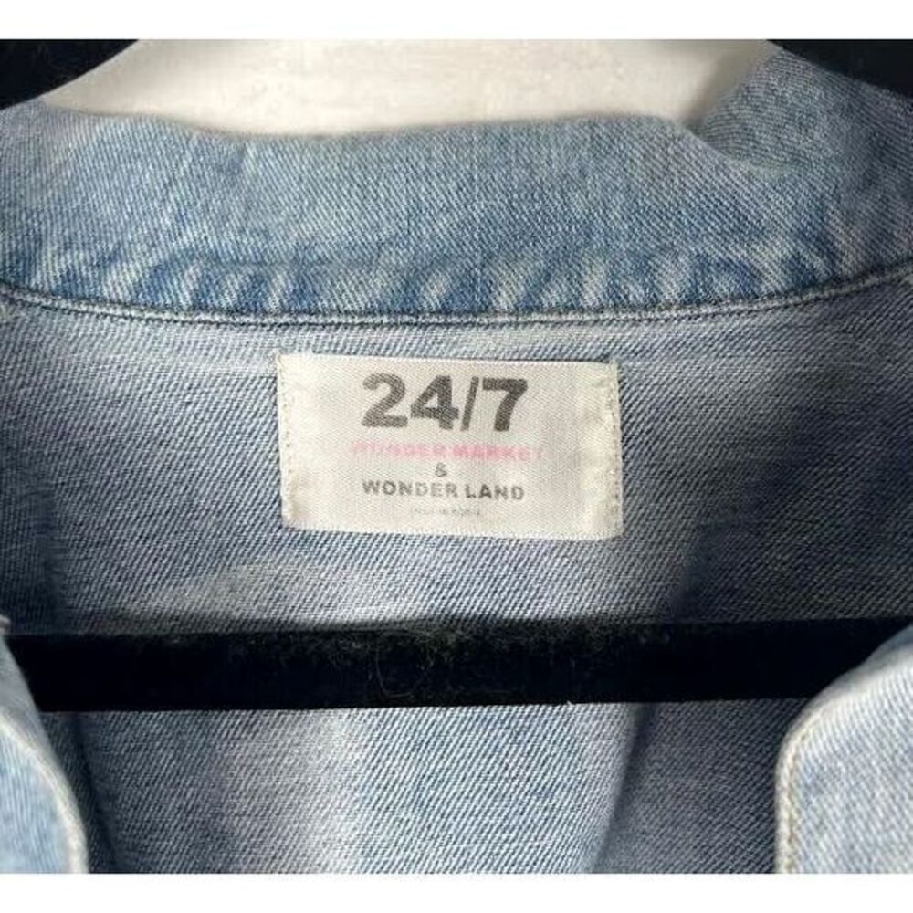 VMade 24/7 Women's Denim Streetwear Jacket SZ S Trucker M1 Denim Zipper Sleeves - Picture 8 of 10